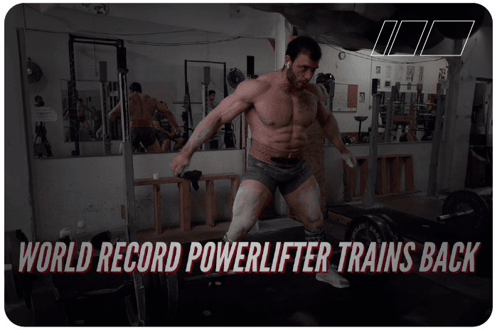 WORLD RECORD POWERLIFTER TRAINS BACK